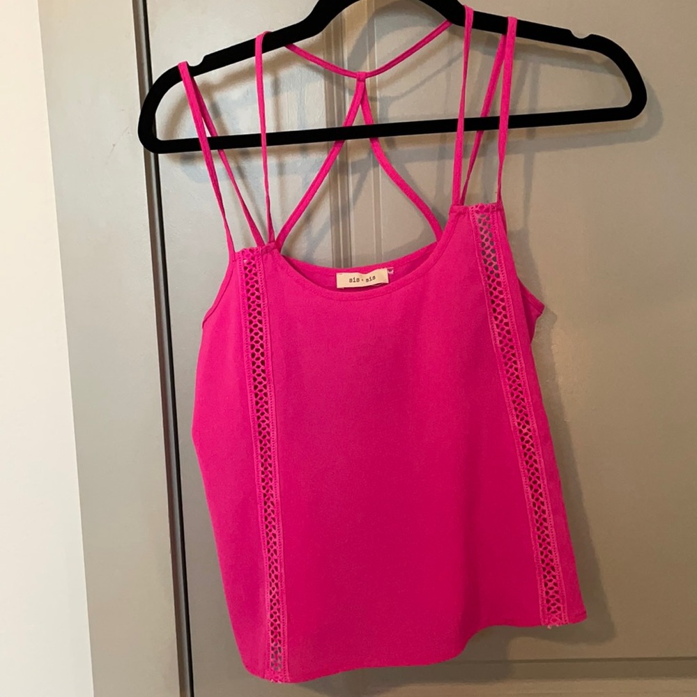 Sis Sis Pink Strappy Tank